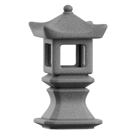 Steinlaterne  3D Icon