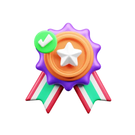 Distintivo della stella  3D Icon