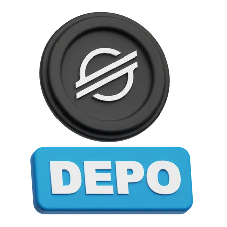 Stellar Coin depo  3D Icon