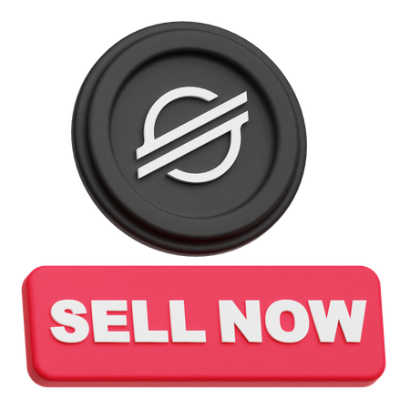 Stellar Coin sell now  3D Icon