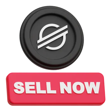 Stellar Coin sell now  3D Icon