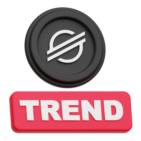 Stellar Coin trend  3D Icon