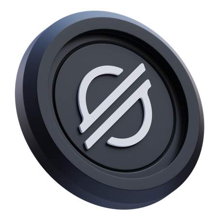 Stellar Cryptocurrency  3D Icon