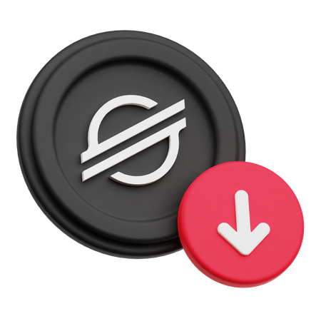 Stellar Down  3D Icon