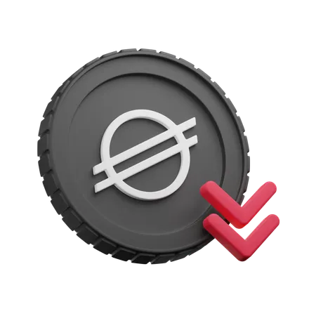 Stellar Down  3D Icon