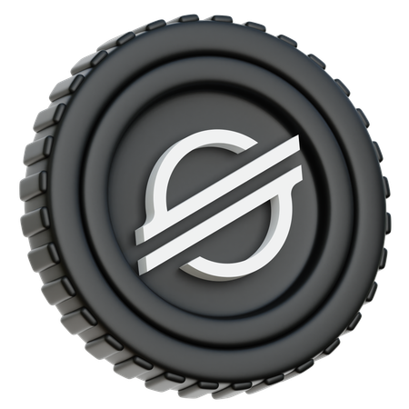 Stellar XLM Coin  3D Icon