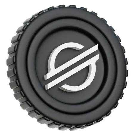 Stellar XLM Coin  3D Icon