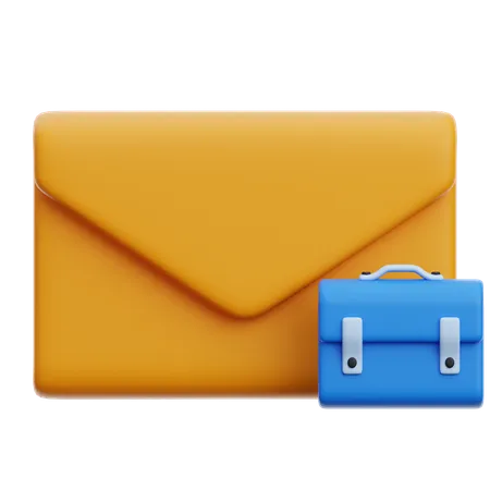 E-Mail mit Stellenangebot  3D Icon