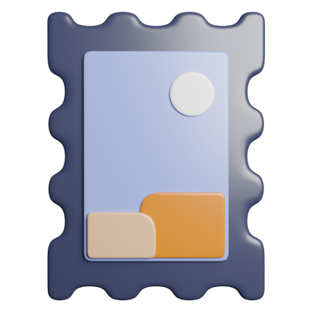 Briefmarke  3D Icon