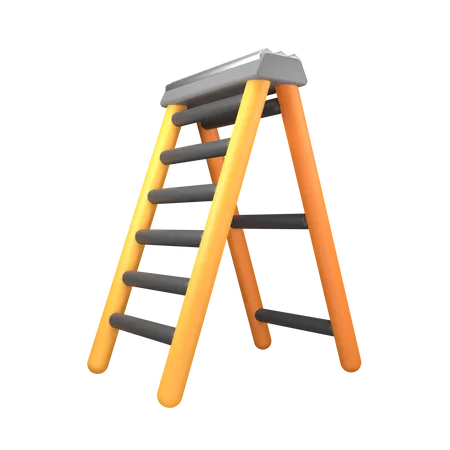 Step Ladder  3D Illustration