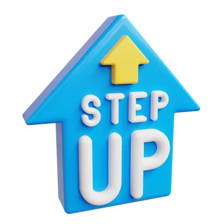 Step up  3D Icon