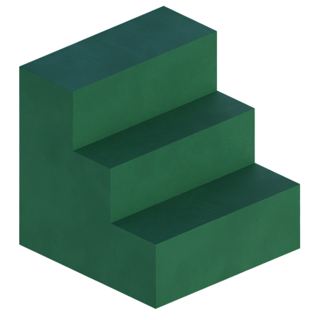 계단 패턴  3D Icon