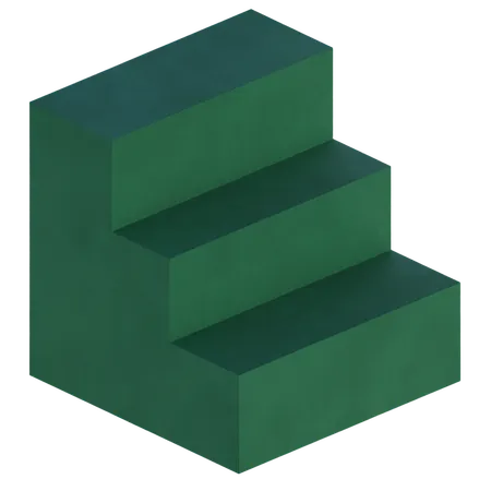 계단 패턴  3D Icon