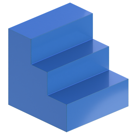 계단 패턴  3D Icon