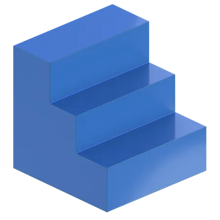 계단 패턴  3D Icon