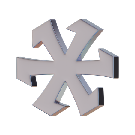 Stern abstrakte Form  3D Icon