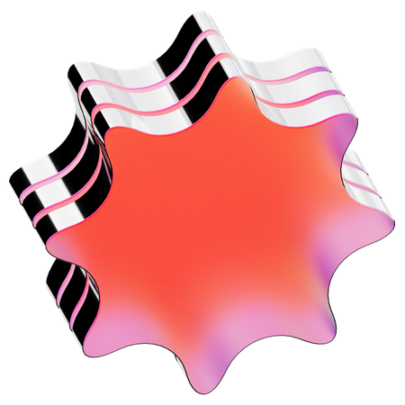 Stern abstrakte Form  3D Icon