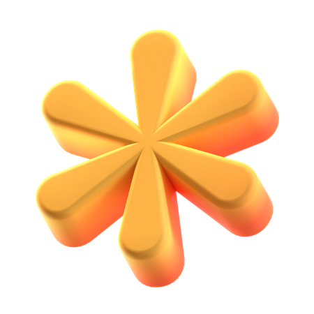 Stern abstrakte Form  3D Icon