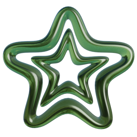 Stern abstrakte Form  3D Icon