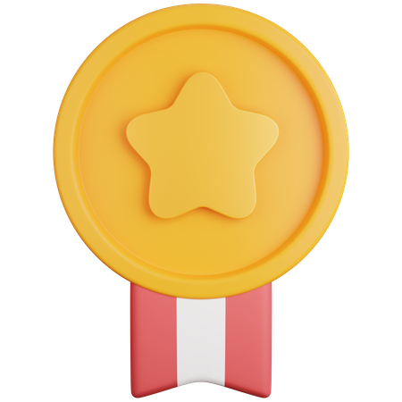 Stern Goldmedaille  3D Icon