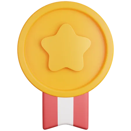 Stern Goldmedaille  3D Icon