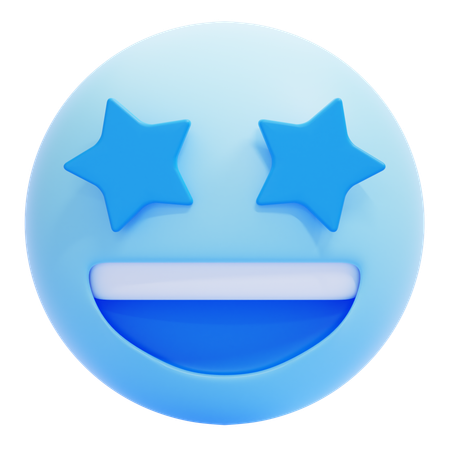 Sternenklare Augen-Emoji  3D Icon