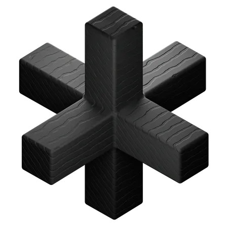 Sternform abstrakt  3D Icon