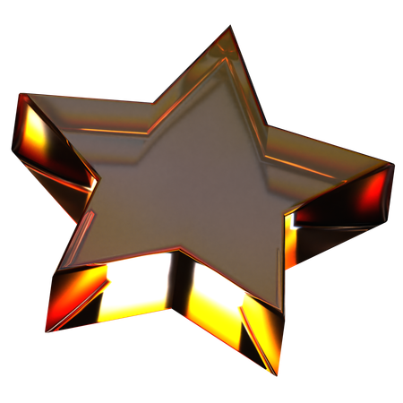 Sternglas abstrakte Form  3D Icon