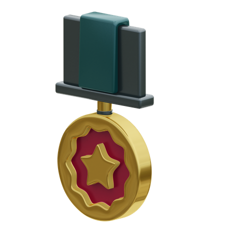 Sternmedaille  3D Illustration