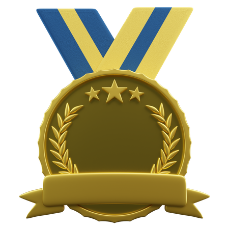 Sternmedaille  3D Illustration