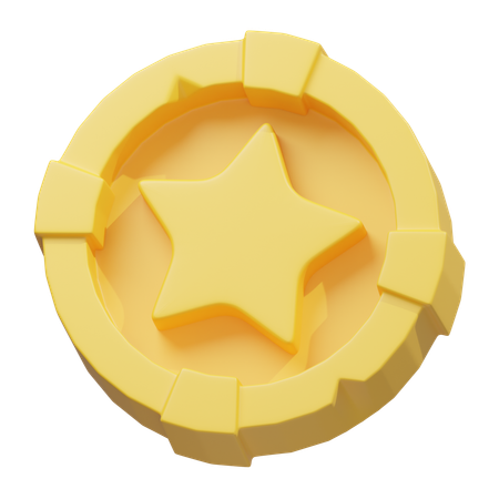 Sternmünze  3D Icon
