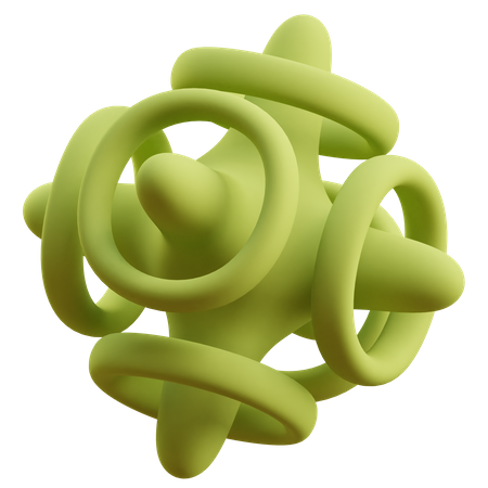 Stern Ringe abstrakte Form  3D Icon