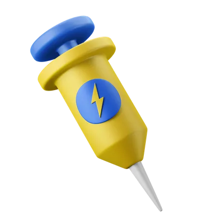 Steroid Injection Syringe 3 D Icon Illustration 3D Icon