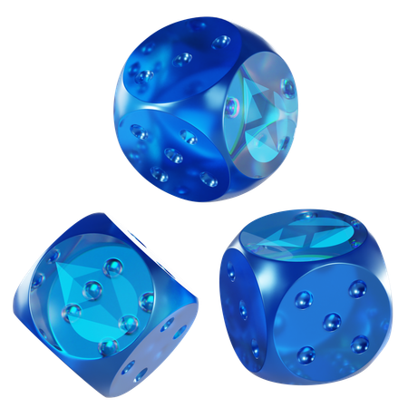 Steth Glass Dice Crypto  3D Icon