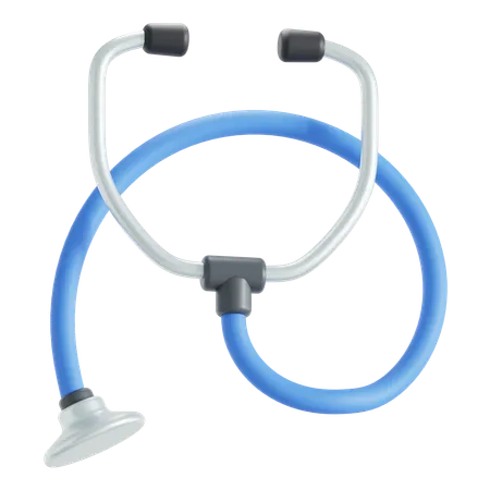 Stethoscope For Heart Analysis 3D Icon