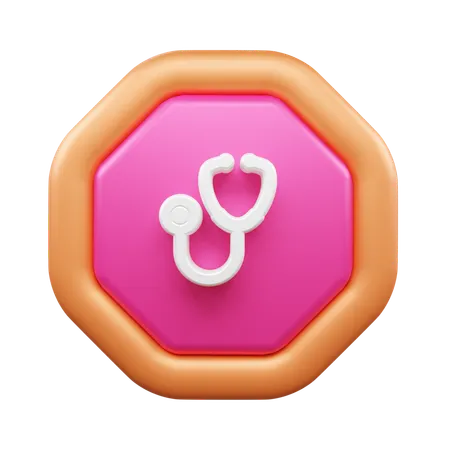 Stéthoscope  3D Icon