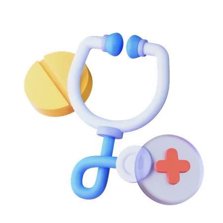 Stethoscope  3D Icon