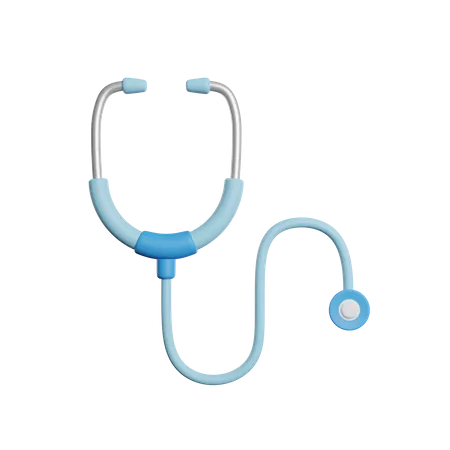 Stethoscope Doctor Equipment 3D Icon