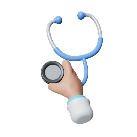 Premium PSD  Medical stethoscope on transparent background 3d rendering  illustration