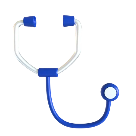 Stethoscope 3 D Icon Suitable For Medical Design 3D Icon