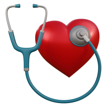 Stéthoscope de fréquence cardiaque  3D Icon