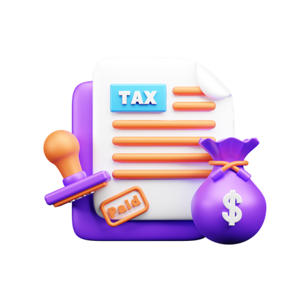 Steuerzahlungsbericht  3D Icon