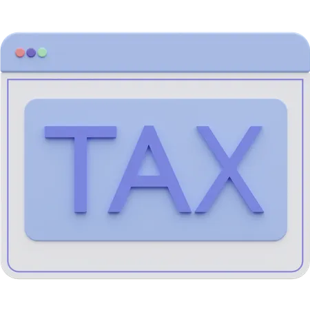Steuer-Website  3D Icon