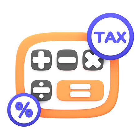 Steuerberechnung  3D Icon