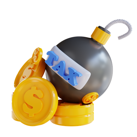 Steuerbombe  3D Icon