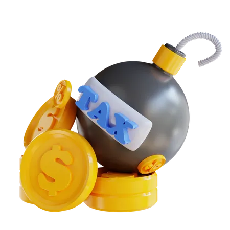 Steuerbombe  3D Icon