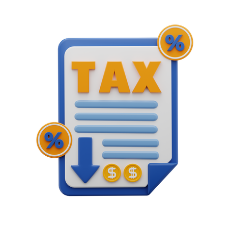 Steuerbeleg  3D Icon
