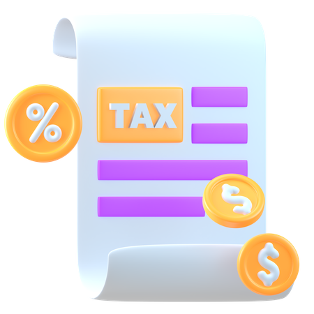 Steuerbeleg  3D Icon