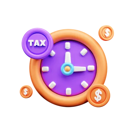 Steuerrückerstattungszeit  3D Icon