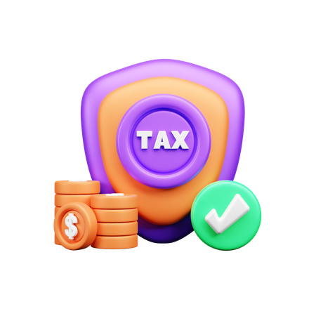 Steuerschutz  3D Icon